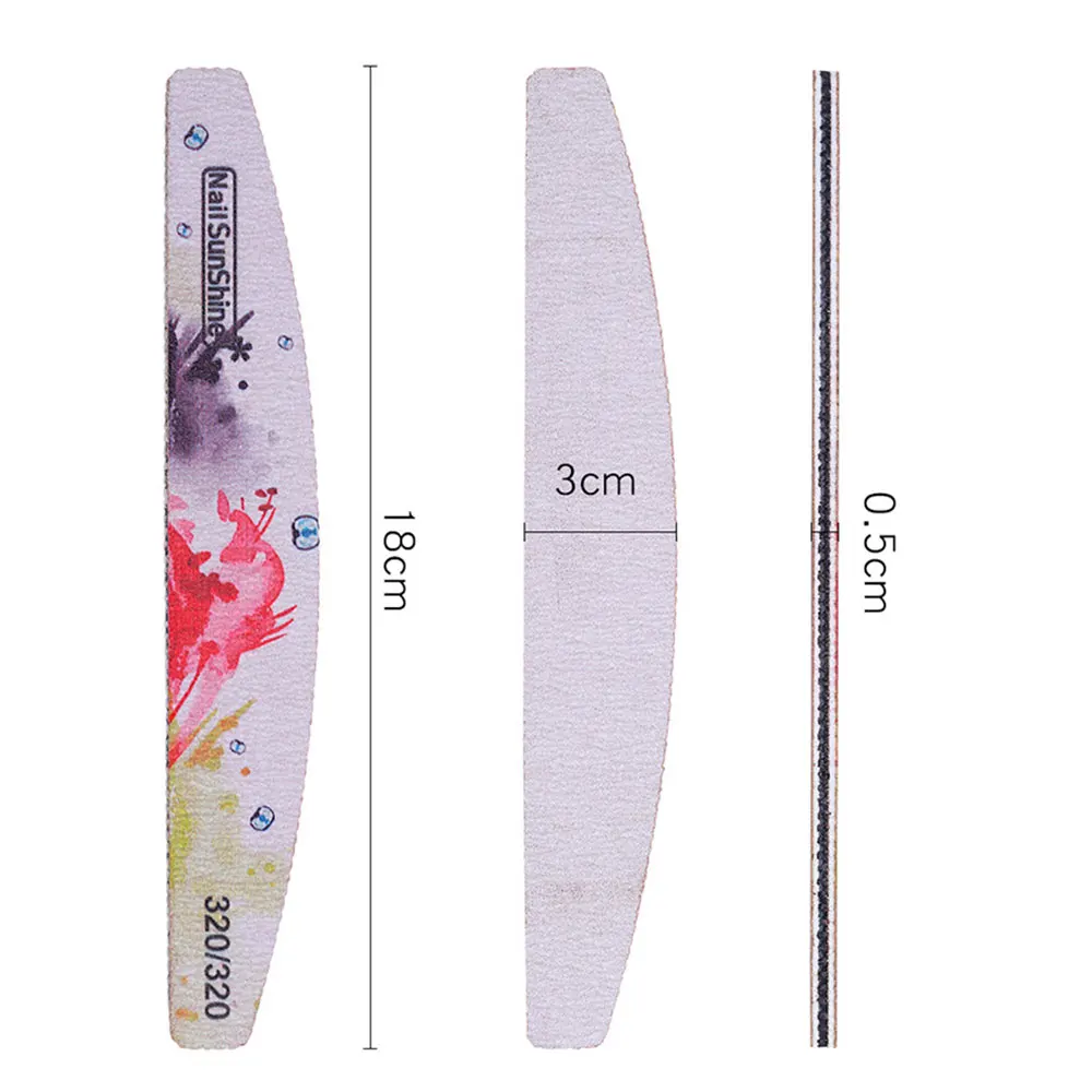 6 шт. буферная палочка для дизайна ногтей vernis Полуперманентная Цветочная печать