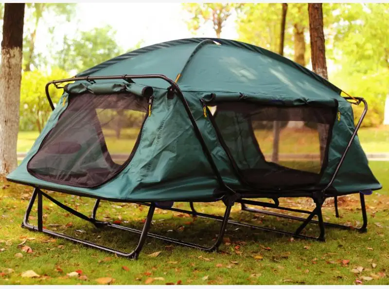 

Outdoor Camping Tent Portable and Free of Construction Double Style Multifunctional Fishing Camping Off-Ground Tent Rainproof