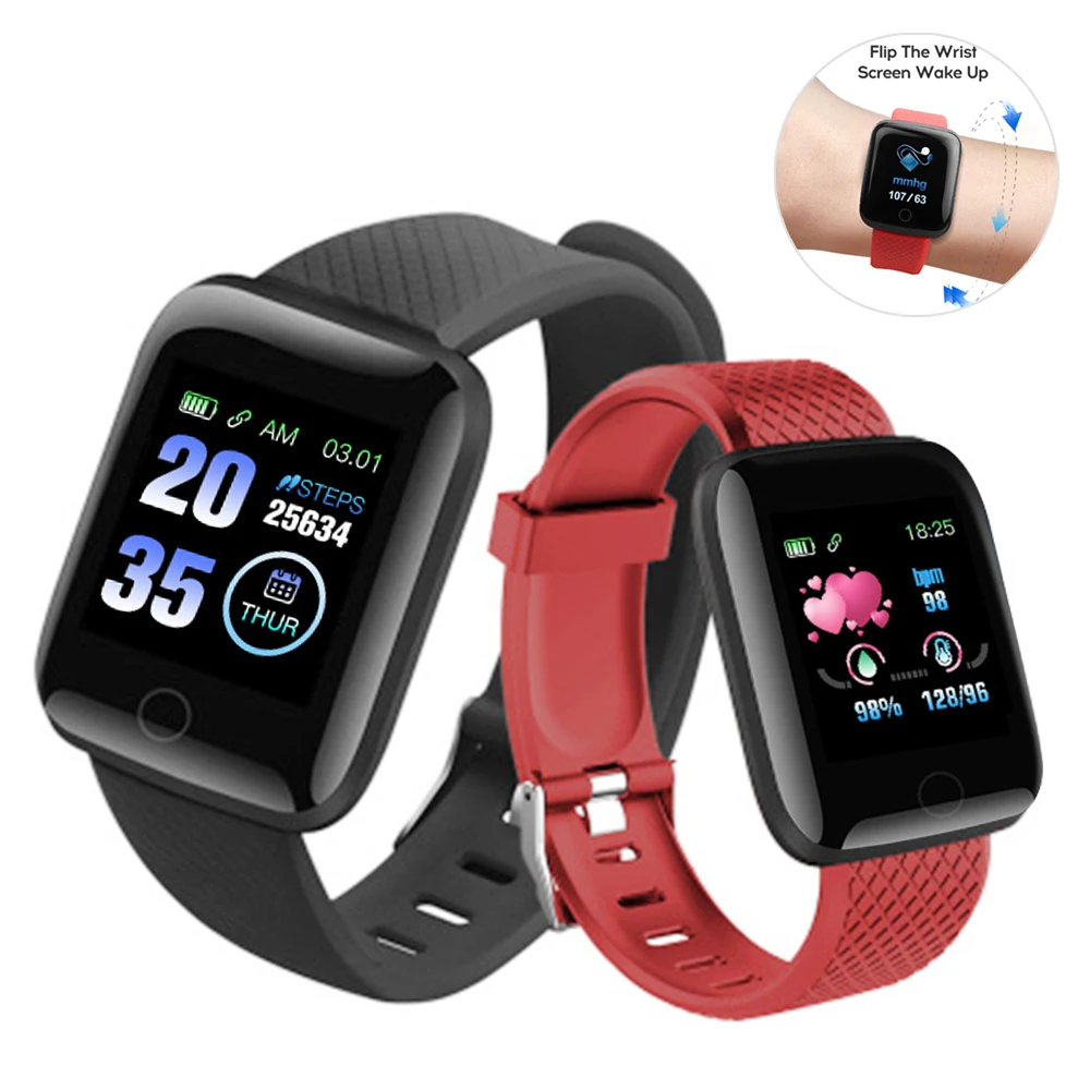 Умный Браслет фитнес трекер часы с измерением артериального давления монитор