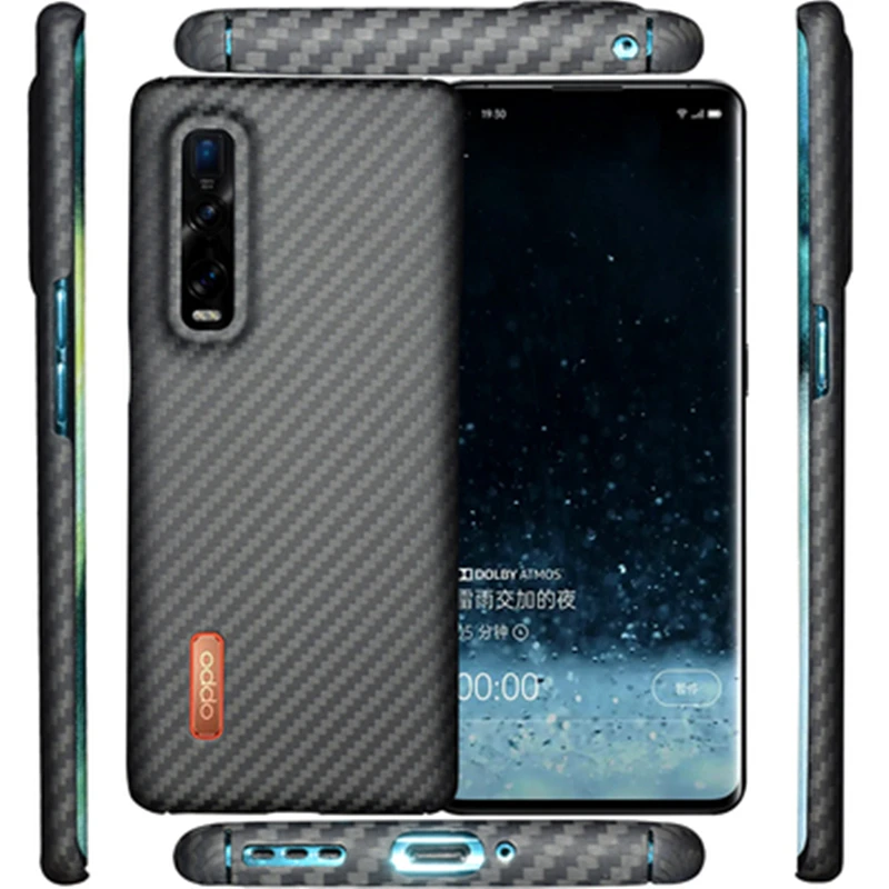 

Углеродное волокно мобильный телефон чехол для OPPO Find X2 Pro ультратонкий прочный армированный чехол для телефона из арамидного волокна оболо...
