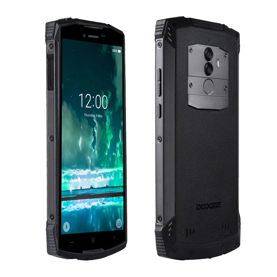 DOOGEE S55 Android 8.0 5.5'' Mobile Phone 4GB RAM 64GB ROM 5500mAh MTK6750T Octa Core Waterproof Fingerprint Dual 13+8 MP OTA |