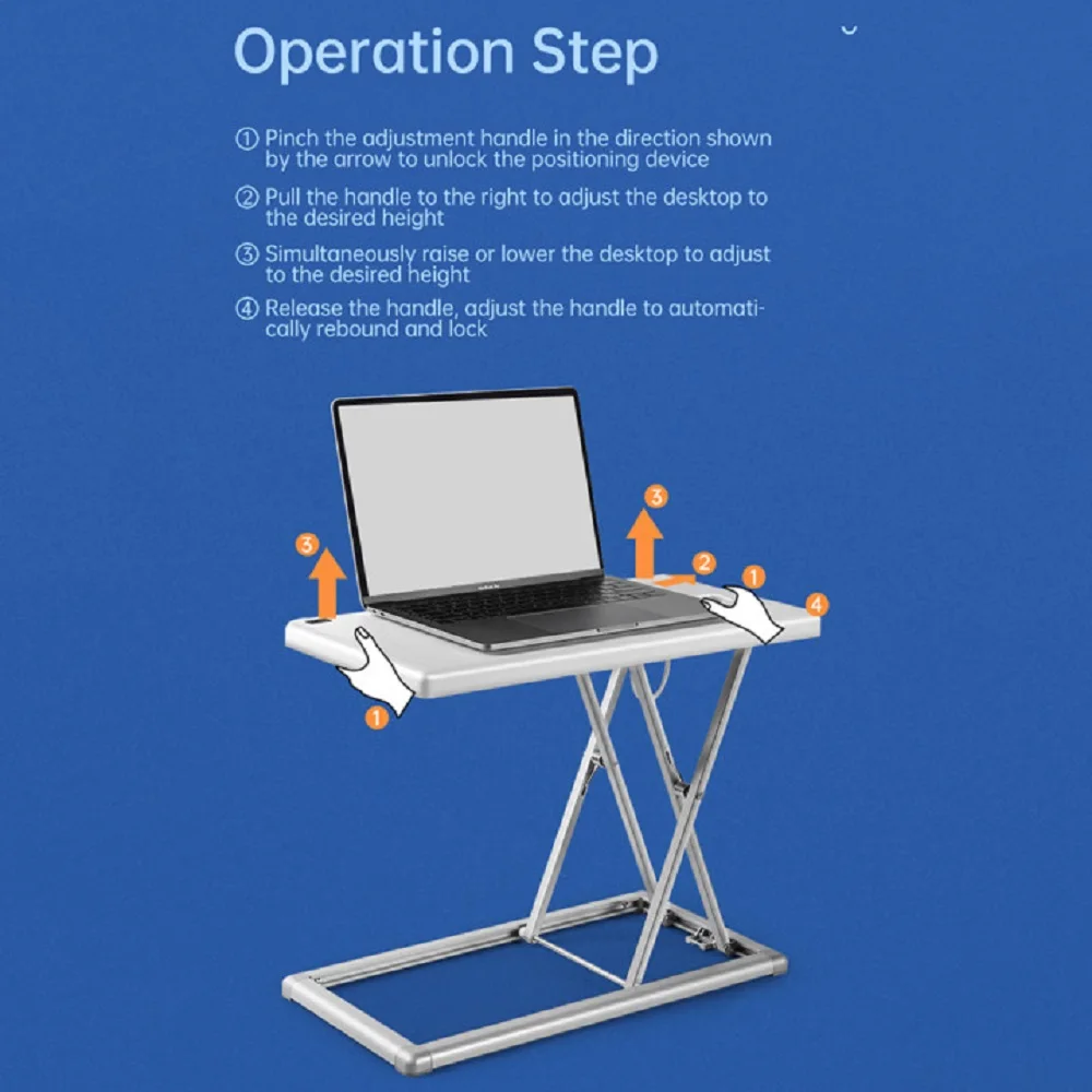 Складная регулируемая подставка для ноутбука LLANO из алюминиевого сплава стоячий