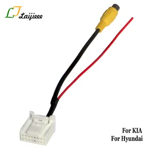 Разъем для камеры заднего вида для Hyundai Tucson Sonata Santa Fe Kia K4 K5 Ceed SportageRCA в 16 Pin, оригинальный видеовход