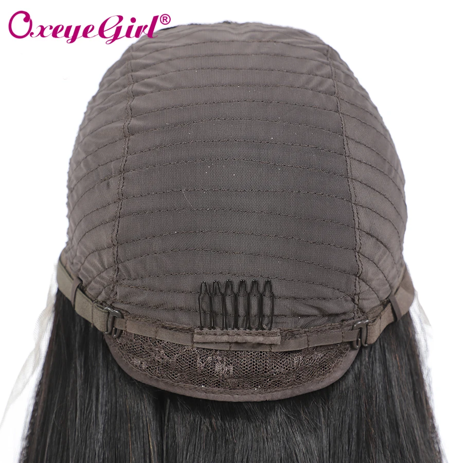 

T Part Wig Braizilian Human Hair Wigs Oxeye Girl Straight 100% Human Remy Hair Glueless Machine Made Wigs