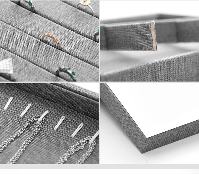 Модные ювелирные изделия 12 ячеек серый Лиен винтажное ожерелье браслет кольцо