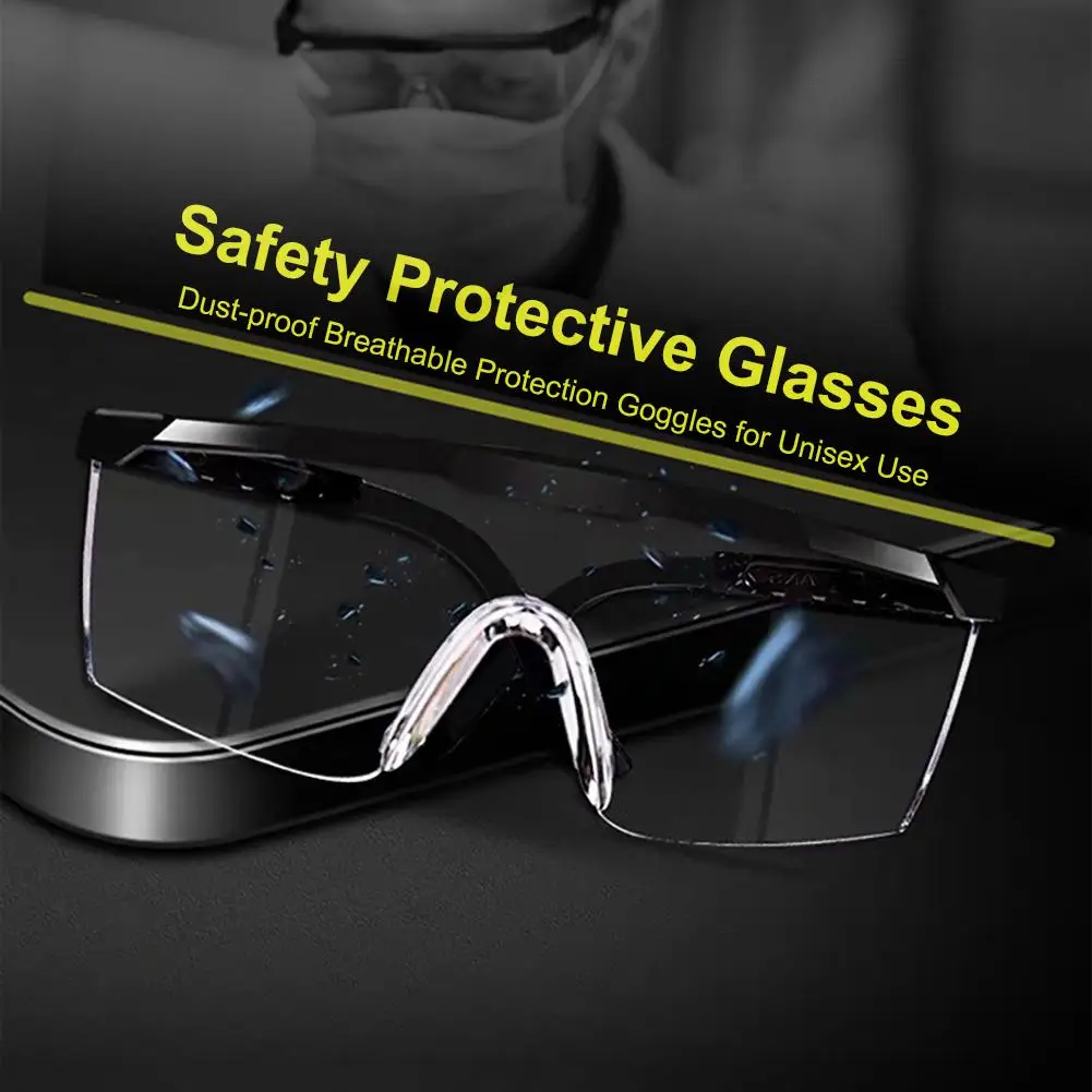 

Unisex Safety Protective Glasses Dust-proof Breathable Protection Goggles Protect Eyes From Saliva Debris
