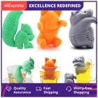 Чай инфузер силиконовый милый белка Бегемот кошка Форма Чай Кофе кружка с фильтром Чай горшок посуда свободные листовой диффузор Чай сумки