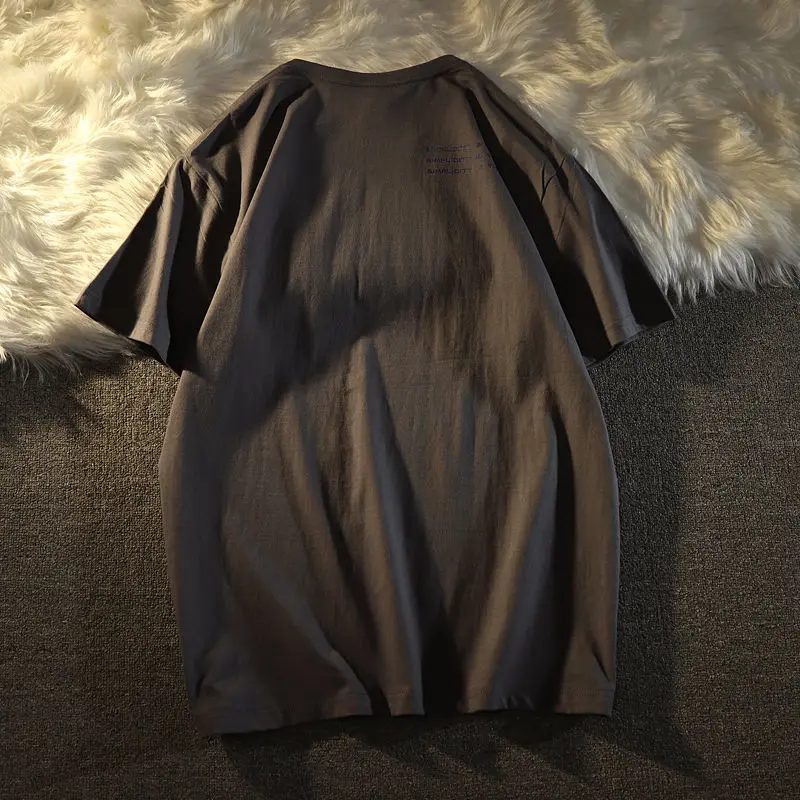 

New Summer Men's T Shirt 2021 Fashion Solid T Shirt Mens Oversized Hip Hop Short Sleeve Casual Cotton Mens Streetwear Top Tees