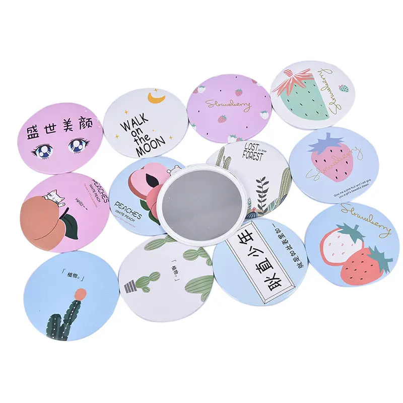 1 шт. косметическое зеркало портативное ручное Мини Косметическое Зеркало для