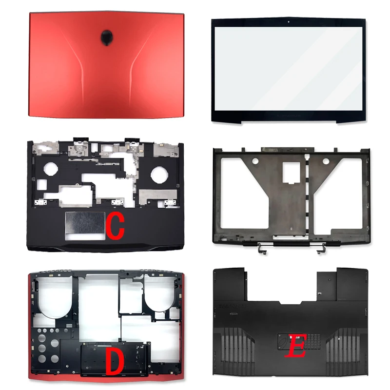 Оригинальный новый ноутбук для Dell Alienware M17X R3 R4 ЖК задняя крышка/передняя