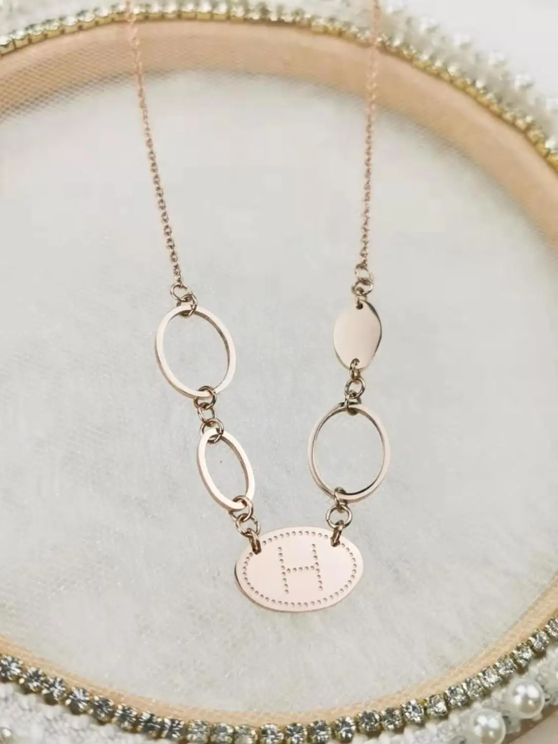 

Корейское модное ожерелье из стали