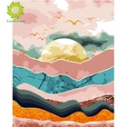 Алмазная живопись, картина с изображением восхода солнца, квадратные Стразы для вышивки крестиком, картина для домашнего декора, подарок