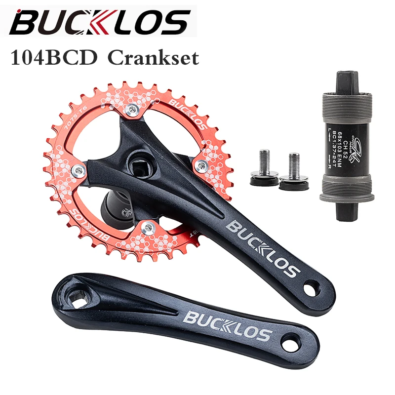 Коленчатая звезда для горного велосипеда BUCKLOS 104BCD 170 мм коленчатая с широкой