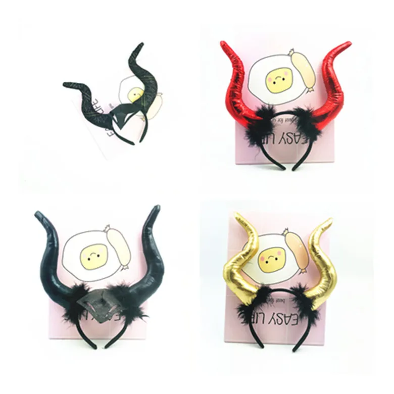 Maleficent дьявол рог ободок с рогом повязка для волос вечерние сувениры хэллоуин