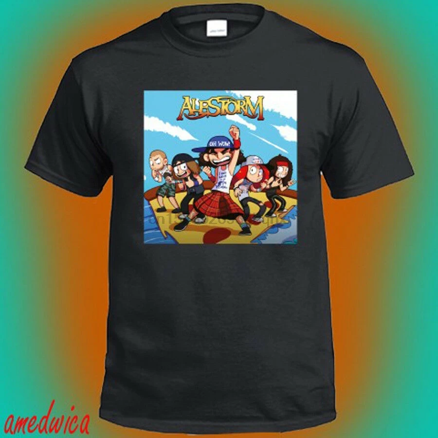 

Alestorm Metal Band Piratefest 2018 Logo Mens Black T-Shirt