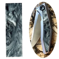 1pcs marbling knife handle material pmma acrylic template board for diy knife handle making material craft supplies 2 sizes