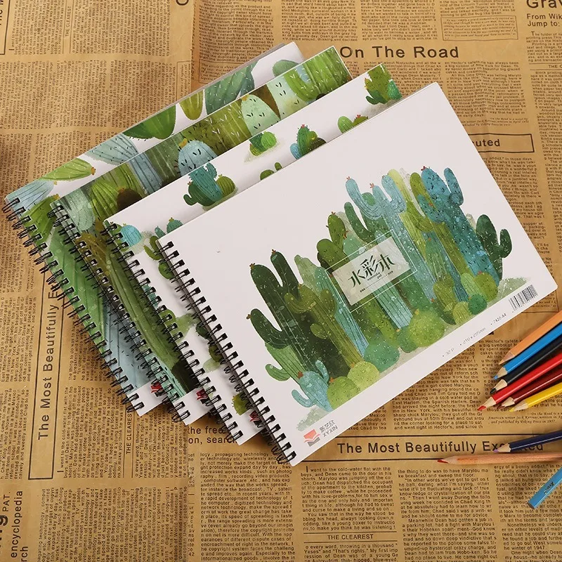 

200gms Thick A4&16K Watercolor Paper Book Drawing Watercolor Painting water Color book for Kids School Sketch Art Supplies