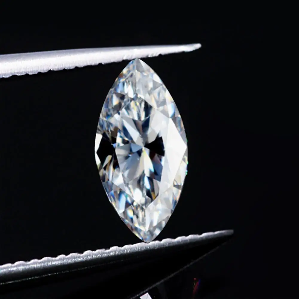 Szjinao реальные 100% Свободный Камень Муассанит 5*10 мм 1ct карат маркиза резки отличное