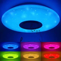 nordic rgb ceiling light music bluetooth speaker dimmable colors changing lamp bedroom living room indoor decorations lighting