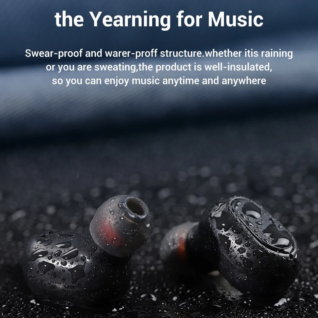 Беспроводная мини-гарнитура Twins Bluetooth 5 0 Спортивная гарнитура портативная