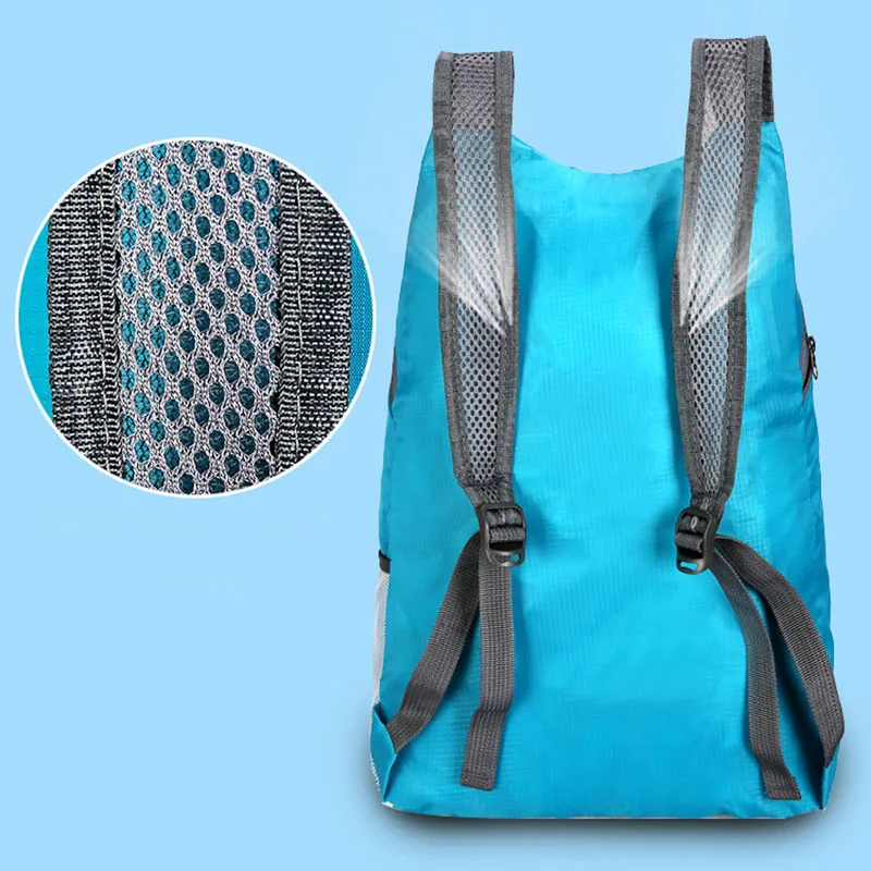 20L Waterproof Backpack Ultralight Foldable Bag Breathable Shoulder Strap Outdoor Camping Hiking With Storage 2021 | Спорт и