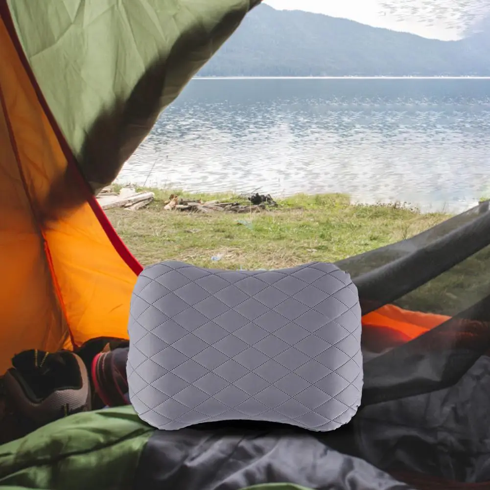 

Great Camping Pillow Super Soft Portable Backpacking Pillow Lint Free Inflatable Travel Pillow for Outdoor Travel Pillow