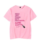 Футболка женская с графическим принтом, Повседневная рубашка с защитой прав человека, топ феминистский и женский на лето