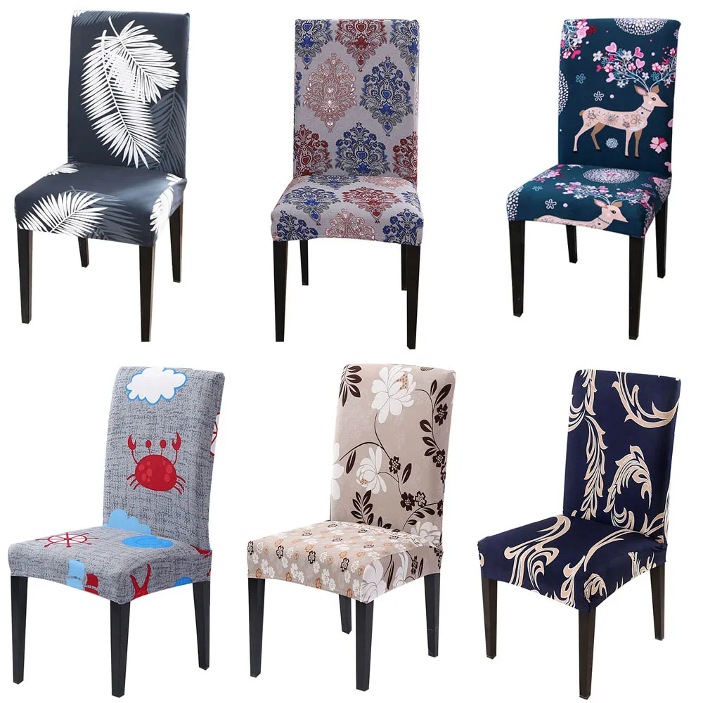 Чехлы для стульев спандекс стул с изображением оленя столовой богемные чехлы со