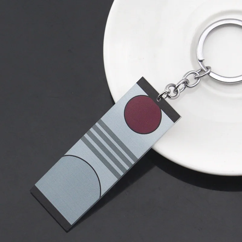

New Anime Acrylic Demon Slayer Kimetsu no Yaiba Keychain Brinco Blade of Ghost Keyring jewelry Cosplay Gift For Women Men