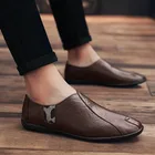 Брендовая повседневная мужская обувь из натуральной кожи, летняя дышащая мужская обувь, мужская обувь 44