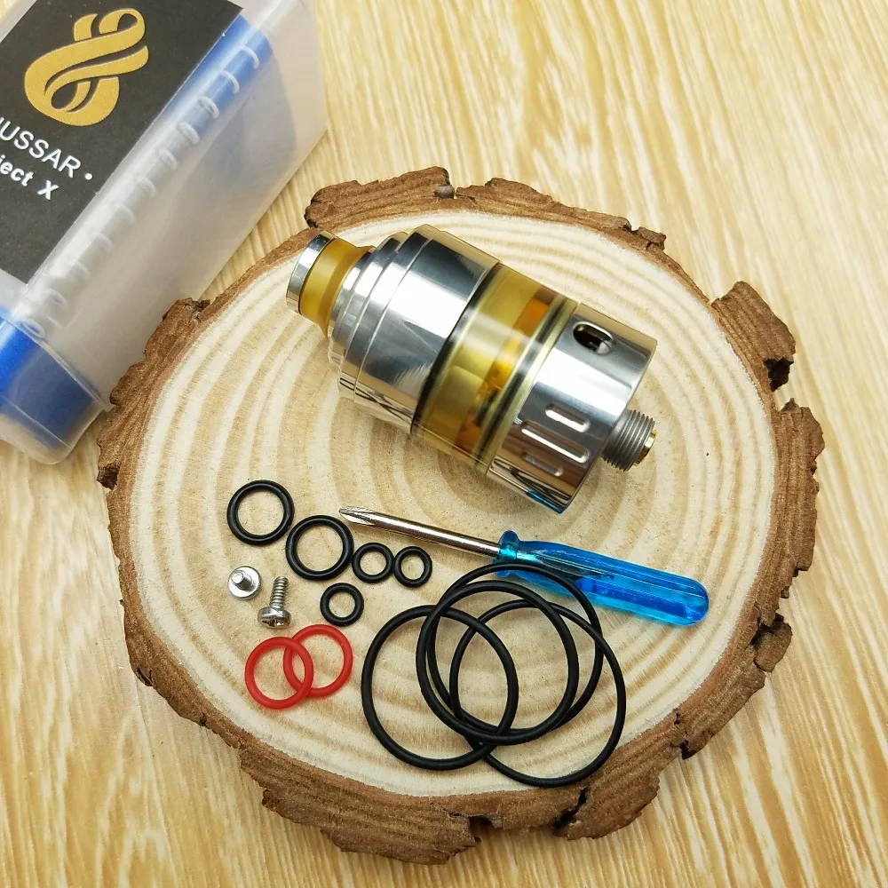 SXK Hussar Project X RDA атомайзер 22 мм реконструкция Регулируемый воздушный поток бак 316