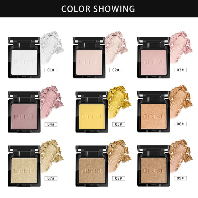 Новый макияж Горячая пигментированная одноцветная палитра теней для век Матовая