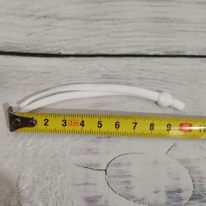 Banda el&aacute;stica de costura para mascarillas, cuerda de 5mm de ancho con hebilla ajustable, accesorios de fabricaci&oacute;n DIY, 500 Uds., venta al por mayor-5
