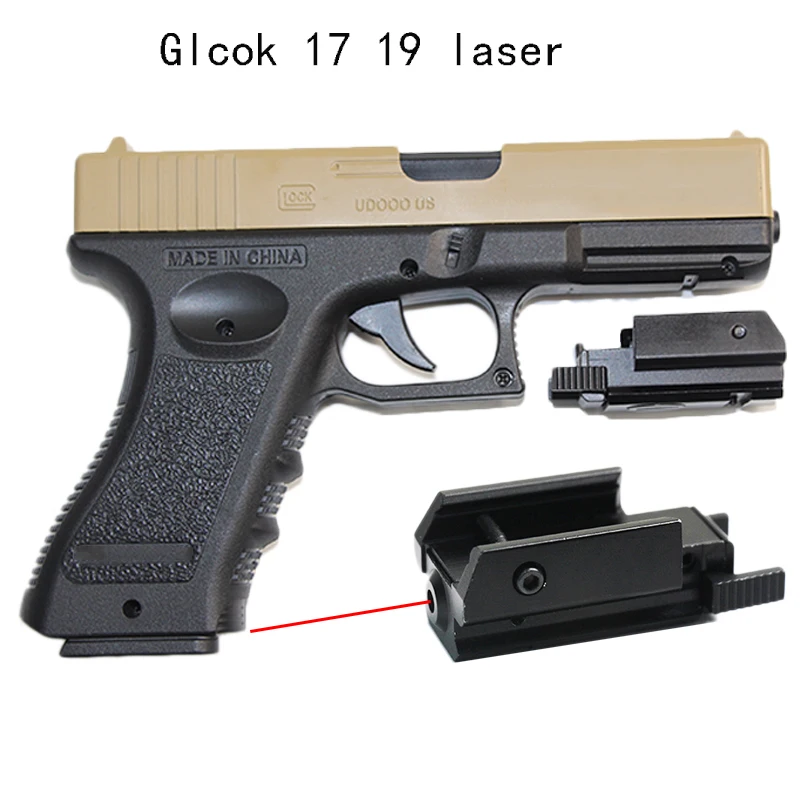 Тактический лазерный прицел для пистолета Для Пистолетов Glock страйкбол красный лазерный указатель railscope Picatinny подходит 20 мм рельс Охотничьи аксессуары