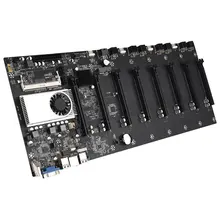 BTC-37 Bitcoin Mining Motherboard ATX24 Pin 8 Video Card Slot DDR3 Memory VGA Interface Desk Computer Motherboard Mining Machine
