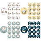 3,5 см4,5 см Eid Al Adha декоративные бумажные наклейки Подарочная этикетка печать наклейка исламский мусульманский Eid Al-Adha декоративные принадлежности