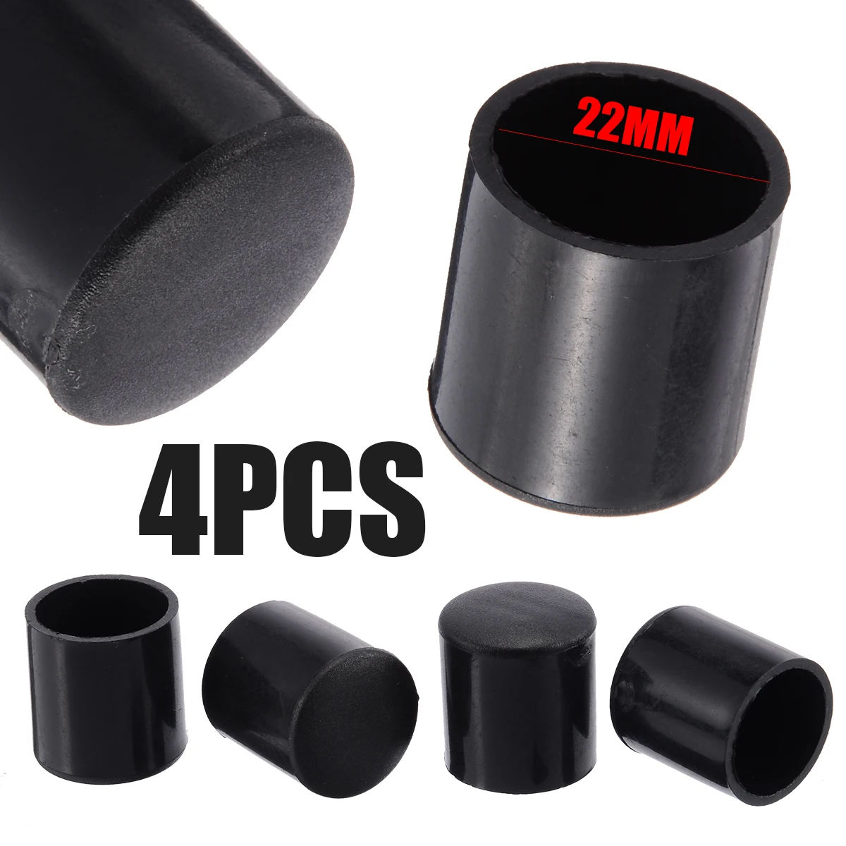 4pcs Furniture Leg Floor Anti Scratch Chair Feet Legs Cap 16mm/19mm/22mm/25mm Sofa Chair Feet Protector Caps