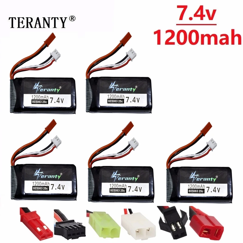 

Original For Yizhan Tarantula X6 H16 7.4v 1200mAh Lipo Battery For RC Drone Quadcopter 2S 7.4V battery for WLtoys V666 V262 V323