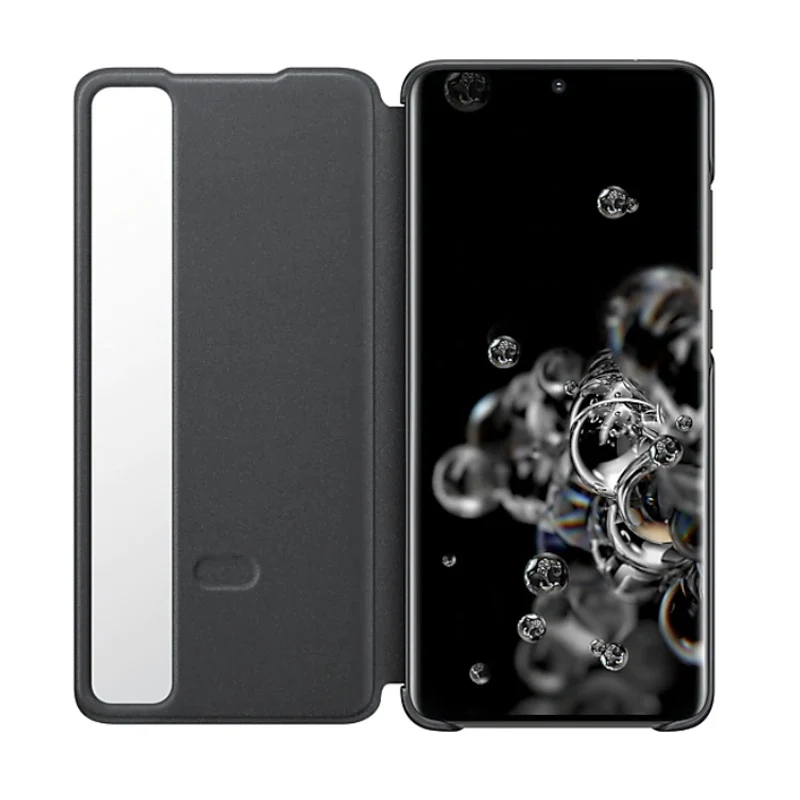 original samsung mirror cover clear view phone case for samsung galaxy s20 s20 s20 ultra 5g s view flip cover intelligent cases free global shipping
