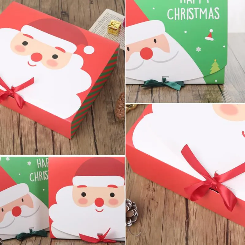 5 шт. Рождественская Подарочная коробка конфетная упаковка драже бумажные