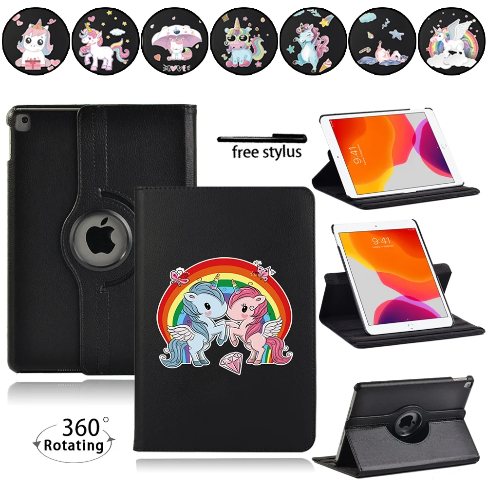 

360 Rotating Tablet Case for Apple IPad 2/3/4/iPad 8th Gen/5th Gen/6th Gen/7th Gen /IPad Mini 4/5 Automatic Wake-Up Cover Case