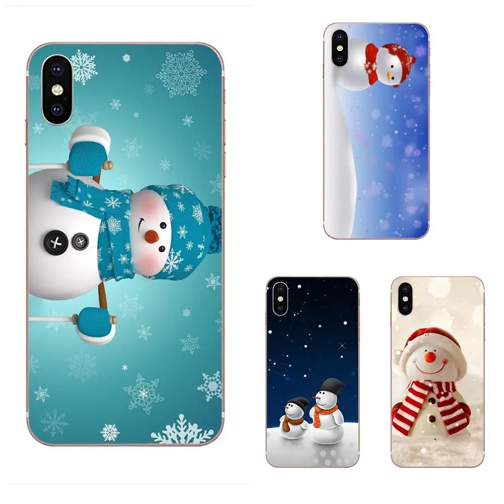 Мягкий окраска кожи для Galaxy Alpha Note 10 Pro A10 A20 A20E A30 A40 A50 A60 A70 A80 A90 M10 M20 M30 M40 снеговик с