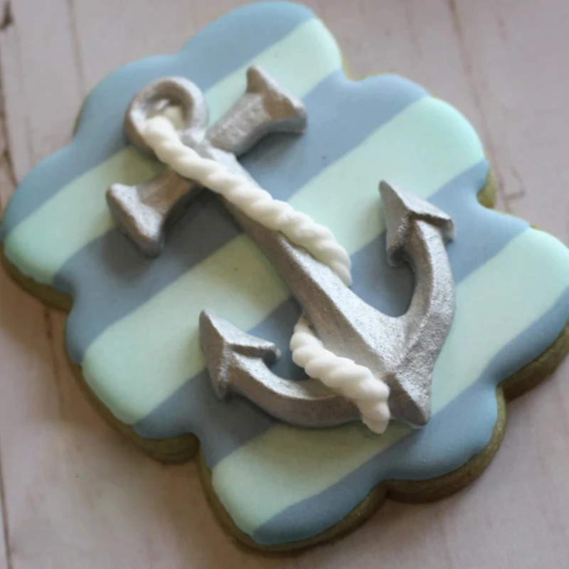 Силиконовая форма с якорем для украшения тортов кексов сахарного ремесла