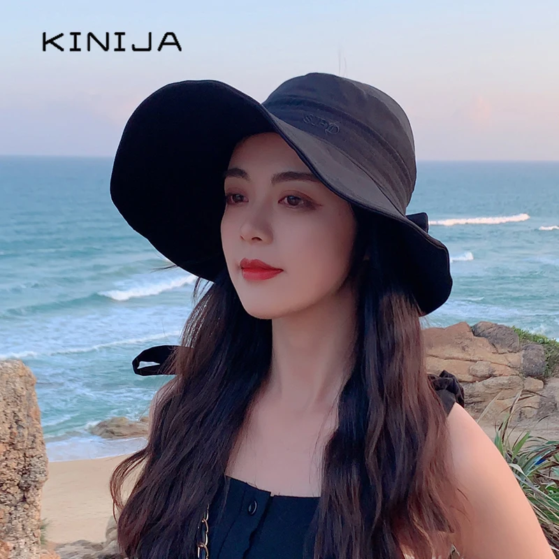 Кепка От Солнца Женская Складная модная пляжная однотонная хлопковая кепка с