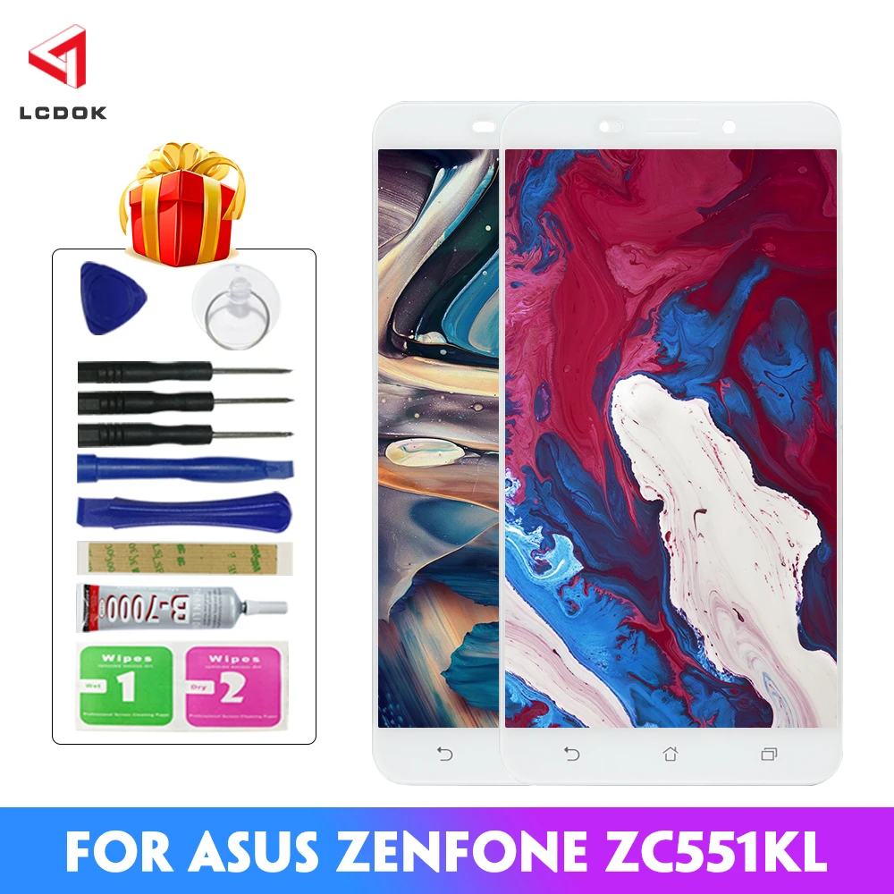 100% тестирование ЖК дисплей для Asus Zenfone 3 Laser ZC551KL Z01BD Дисплей кодирующий