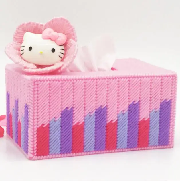 19x12x9 см коробка для хранения салфеток в кошачьей коробке Набор вышивки набор