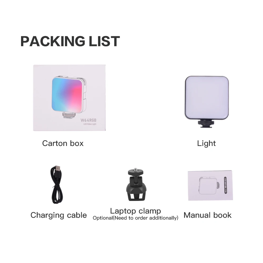 ЦФ цифровой фотосъемки подходит W64RGB мини RGB видео Магнитная ноутбука