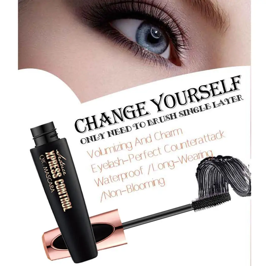 Водостойкая стойкая тушь для ресниц густая длинная не выцветает 10 г красота все