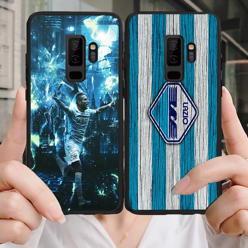 Чехол для телефона Immobile чехол Samsung Galaxy S10 S8 S9 Edge DIY черный мягкий TPU Lazio FC A9 C10 C9 J7 Max