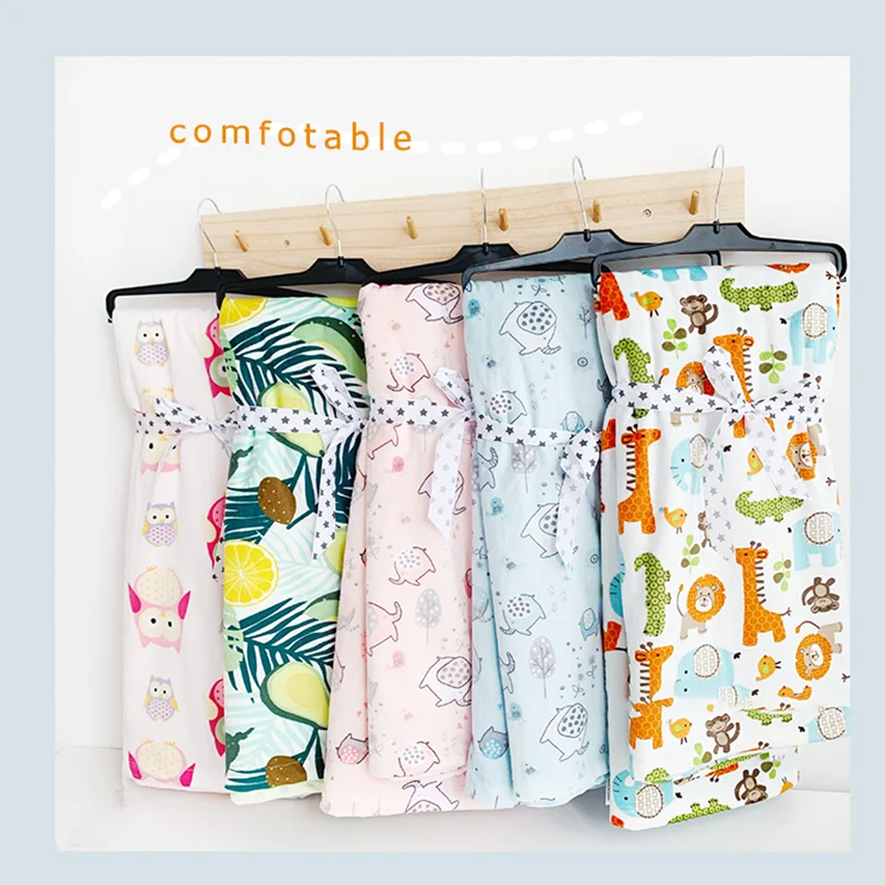 

Baby Blanket Cartoon Pattern Swaddling Thermal Soft Fleece Blanket Winter Bedding Set Cotton Quilt Leisure Blanket